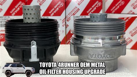 toyota 4 liter metal oil filter housing upgrade kit|4runner metal oil filter housing.